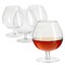 30oz Whiskey and Cognac Glasses Set of 4, Clear Brandy Sniffers for Cocktails, Spirits, Beer (4 x 6 In)